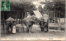 75 PARIS - Exposition Coloniale 1907, Dressage Des Elephants  - Exposiciones