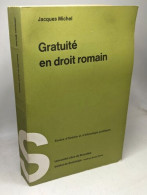 Gratuité En Droit Romain - Derecho