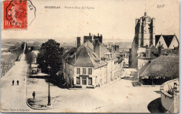 89 SEIGNELAY - La Place Et La Rue De L'eglise  - Seignelay