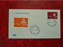 Lettre LUXEMBOURG   FDC  1970 LA SCURITE ROUTIERE - Other & Unclassified