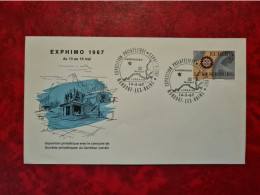 Lettre LUXEMBOURG   FDC  1967 MONDORF LES BAINS EXPO EXPHIMO EUROPA - Other & Unclassified