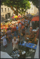 Antibes- Foire à La Brocante - Belle Carte Animée Neutre - Ed. Mire N°06016012 (format 10x15cm) - Antibes - Vieille Ville