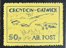 Vignette Grève Concorde Croydon Gatwick Air Post 50p - Concorde