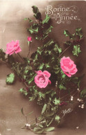 FETES ET VOEUX - Nouvel An - Un Bouquet De Roses - Colorisé - Carte Postale Ancienne - Nouvel An