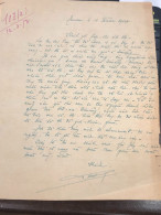 South Vietnam Letter-sent Mr Ngo Dinh Nhu -year-12/12/1953 No-103- 1 Pcs Paper Very Rare - Documents Historiques