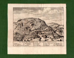 ST-IT La Ville De FRASCATI Avec Les Lieux Circonvoisins 1706~Alexandre Rogissart - Prenten & Gravure
