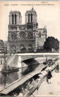 75001 PARIS - Notre Dame Et Le Quai Saint Michel (bouquinistes) - Arrondissement: 01