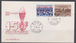 Italie FDC 1964 904-05 Corps Des Carabiniers Tableau De Albertis Charge De Pastrengo - FDC