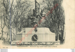 11.  CARCASSONNE .  Monument Des Audois Morts Pour La Patrie . - Carcassonne
