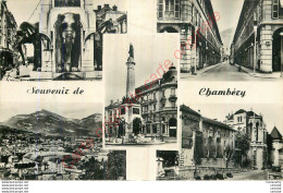 73.  SOUVENIR De CHAMBERY .  CP Multivues . - Chambery