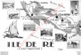 17.  ILE DE RE .  Carte Géographique . - Ile De Ré