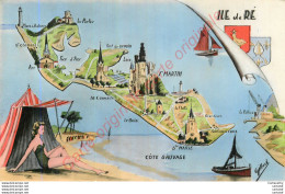 17.  ILE DE RE .   Carte Géographique . - Ile De Ré