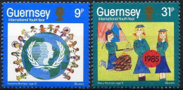 Guernsey 325/326 ** MNH. 1985 - Guernsey