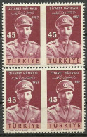 Turkey; 1957 Visit Of The King Of Afghanistan To Turkey 45 K. ERROR "Partially Imperf." - Ungebraucht