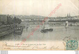 69.  LYON .   Vue Sur La Saône Prise Du Pont Tilsit . - Lyon 1