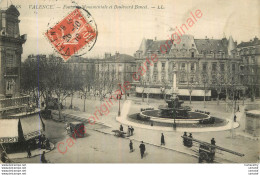 26.  VALENCE .  Fontaine Monumentale Et Boulevard Bancel . - Valence