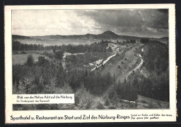 AK Nürburgring, Blick Von Der Hohen Acht Auf Die Nürburg  - Sonstige & Ohne Zuordnung