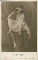 MANJA GREGOWA - ACTRESS - PHOTO KUZELOWSKY - RPPC POSTCARD 1920s  (TEM539) - Entertainers