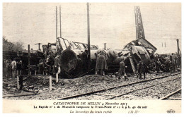 77 MELUN - La Catastrophe Du Rapide De Marseille (locomotive) - Melun