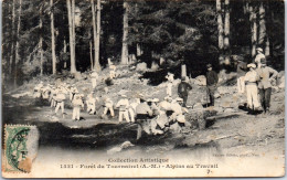 CHASSEURS ALPINS - Soldats Au Travail, Foret Du Tournairet  - Regimente