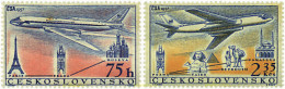 730298 MNH CHECOSLOVAQUIA 1957 NUEVAS LINEAS AEREAS - Neufs