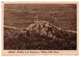 Assisi - Basilica Di S. Francesco E Vallata Dalla Rocca - Autres & Non Classés