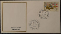 S115 Cachet Temporaire Sainte Marie Du Mont 50 Manche Débarquement 7 Juin 1994 - Matasellos Manuales