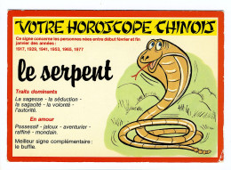 HOROSCOPE CHINOIS - Le Serpent - Humour