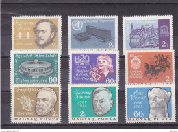 HONGRIE 1966 Yvert 1826-1831 + 1841-1842 + 1860, Michel 2237-2238 + 2240-2241 + 2251-2254 NEUF** MNH Cote 6,80 Euros - Unused Stamps