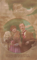 FETES ET VOEUX - Nouvel An - Que Le Bonheur... De La Terre Revienne Par L'amour... - Colorisé - Carte Postale Ancienne - Nouvel An