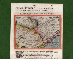 ST-IT LAZIO Latium Seu Territorium Romae 1620 MAGINI - 3 Fogli (6 Pagine) - Estampes & Gravures