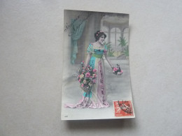 Lyon - Heureux Anniversaire - 403 - Yt 135 - Editions Non Définies - Année 1912 - - Mujeres