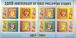 198136 MNH FILIPINAS 2004 150 ANIVERSARIO DE LOS PRIMEROS SELLOS FILIPINOS - Philippines