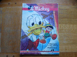 JOURNAL MICKEY BELGE  N° 92  Du 11/07/1952 COVER  DONALD ET PINOCCHIO - Journal De Mickey