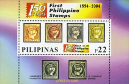 182117 MNH FILIPINAS 2004 150 ANIVERSARIO DE LOS PRIMEROS SELLOS FILIPINOS - Philippines