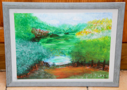 Tableau 22_ «L’été»_peinture à L’eau - Gouaches