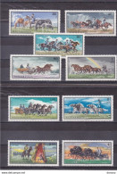 HONGRIE 1968 CHEVAUX Yvert 1975-1983, Michel 2423-2431 NEUF** MNH Cote 8 Euros - Neufs