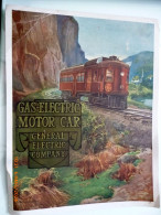 Artoncino Pubblicitario "GAS ELECTRIC MOTOR CAR GENERAL ELECTRIC COMPANY" 1925 - Publicités