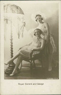 ROYAL SISTERS AND GEORGE - ACTRESS - RPPC POSTCARD 1920s  (TEM542) - Künstler