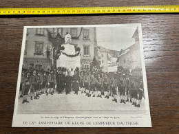 1908 PATI ANNIVERSAIRE DU RÈGNE DE L'EMPEREUR D'AUTRICHE Buste En Neige De L'Empereur François-Joseph, Tyrol - Colecciones