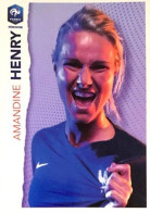 43 Amandine Henry - Panini Football Au Plus Près Des Bleus Intermarché 2020 Sticker Vignette - Altri & Non Classificati