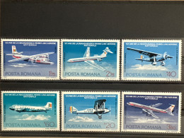 România MNH 1976 - Vliegtuigen