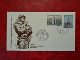 Lettre LUXEMBOURG   ETTELBRUCK REMEMBRANCE DAY MONUMENT PATTON ETATS UNIS 1976 - Altri & Non Classificati