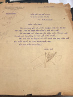 South Vietnam Letter-sent Mr Ngo Dinh Nhu -year-27/9/1953 No-389- 1 Pcs Paper Very Rare - Documents Historiques