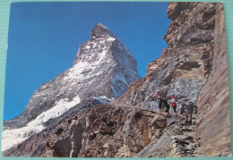 Zermatt (VS) -  Matterhorn - Mont Cervin Mit Weg Schwarsee - Hörnli - Zermatt