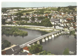 Cpsm Descartes - Le Pont Sur La Creuse - Vue Aérienne - Andere & Zonder Classificatie