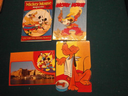 4 Cpa Walt Disney - Colecciones Y Lotes