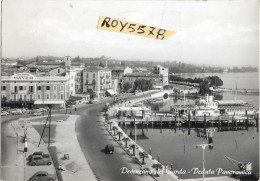 Lombardia-brescia-desenzano Del Garda Lago Di Garda Veduta Panoramica Dall'alto Animatissima Lungolago Anni 50 - Altri & Non Classificati