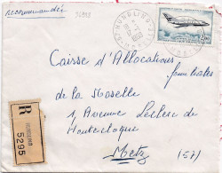 36998# LETTRE FRANCHISE PARTIELLE RECOMMANDE Obl HUNDLING MOSELLE 1968 Pour METZ 57 - Cartas & Documentos