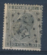 BELGIE - OBP Nr 17A - Puntstempel 351 "TERMONDE" - (ref. ST-2713) - 1865-1866 Profil Gauche